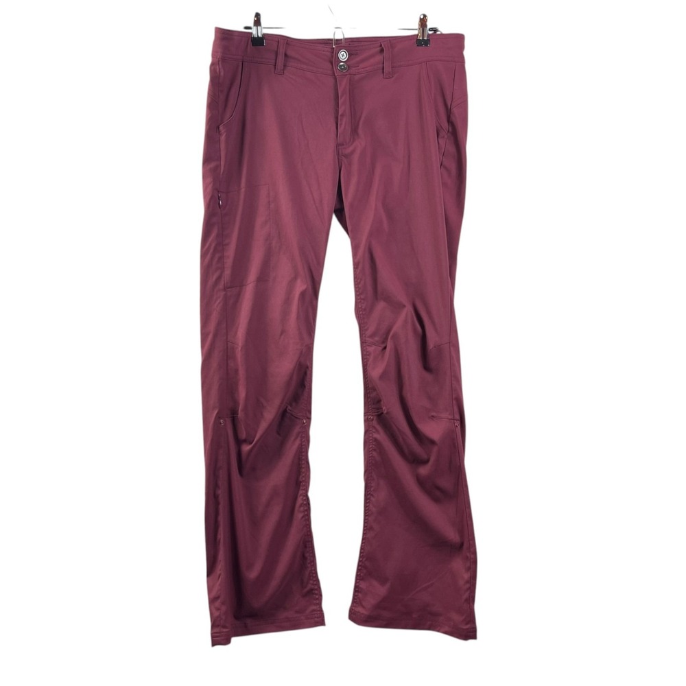 Prana Halle Bootcut Pants Womens 12 Regular Inseam Performance Red Hiking